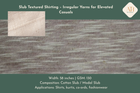 Slub Textured Shirting – Irregular Yarns for Elevated Casuals
