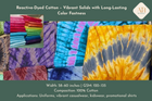 Reactive-Dyed Cotton – Vibrant Solids with Long-Lasting Color Fastness