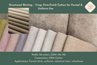 Structured Shirting – Crisp, Firm-Finish Cotton for Formal & Uniform Use
