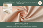 Structured Shirting – Crisp, Firm-Finish Cotton for Formal & Uniform Use