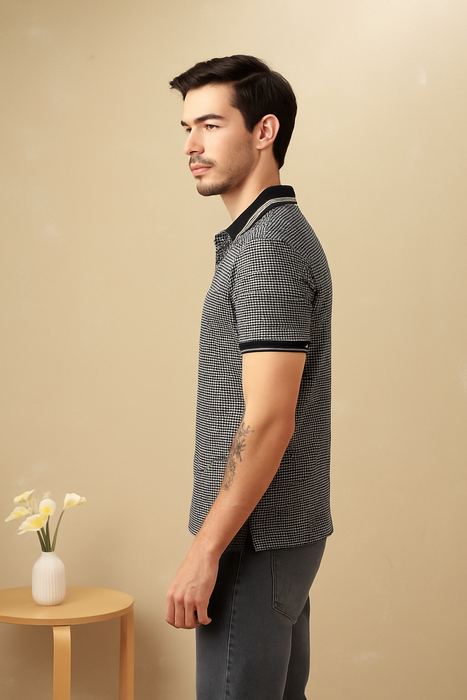 Men’s Jacquard Polo T-Shirt