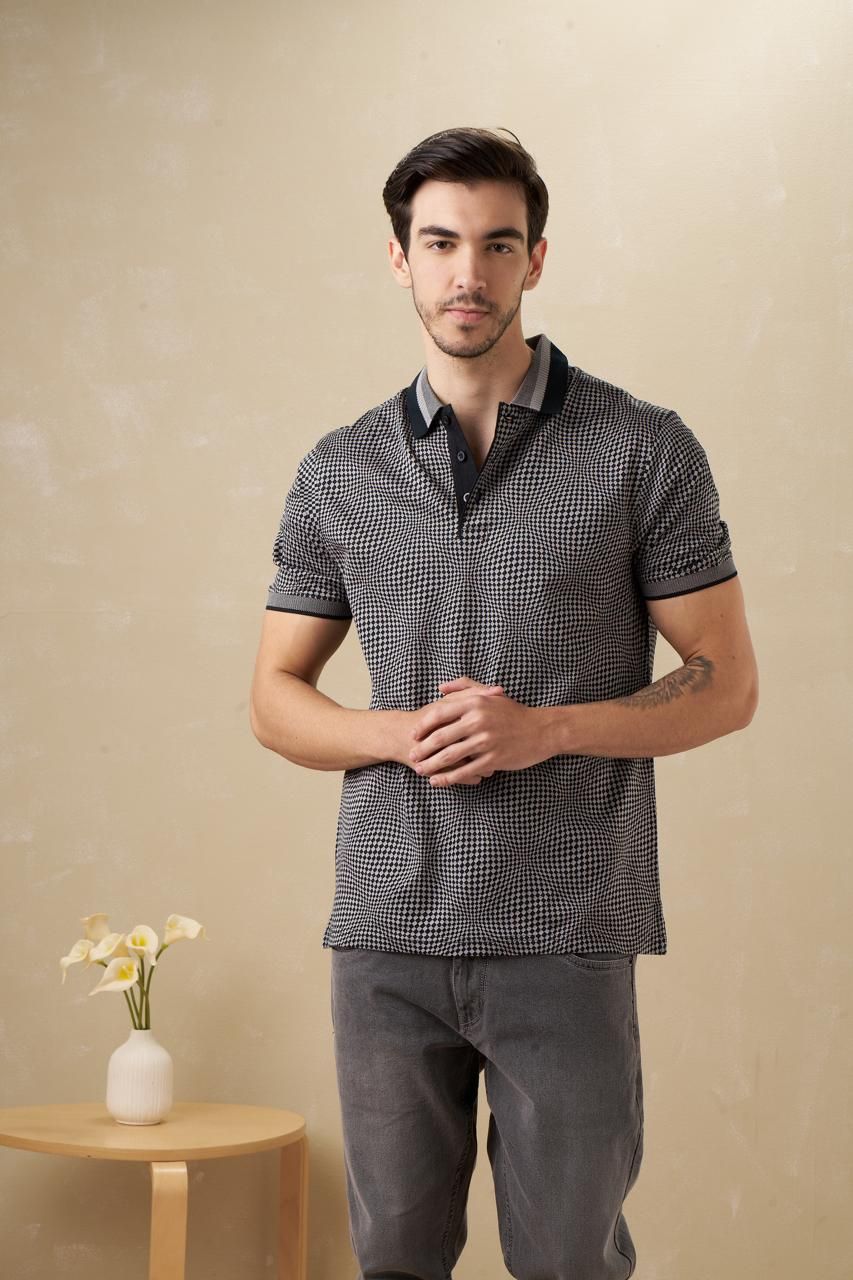 Men’s Jacquard Polo T-Shirt