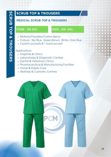 Scrub top & trousers