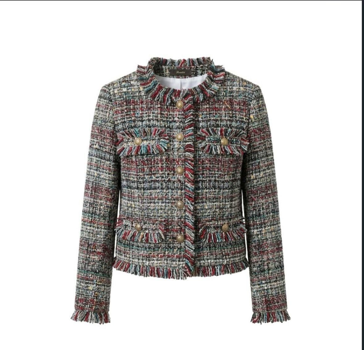 Multi Colored Tweed Jacket