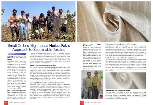 HERBAL FAB - TEXTILE MAGAZINE ARTICLE