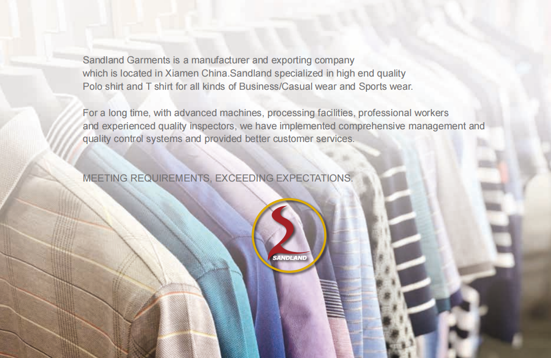 XIAMEN SANDLAND GARMENTS CO.,LTD