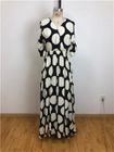 womens boho dress polka dots dresses v neck maxi dress bohemian style