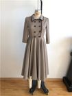 factory outlet women's vintage plaid dress formal suit dresses elegant causal wear a-line