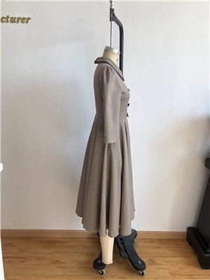 factory outlet women's vintage plaid dress formal suit dresses elegant causal wear a-line