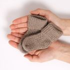 100% Organic Undyed Cashmere Pure Cashmere Baby Socks