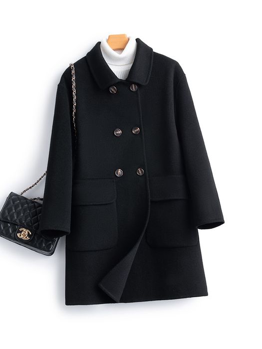 Reversible woolen coat