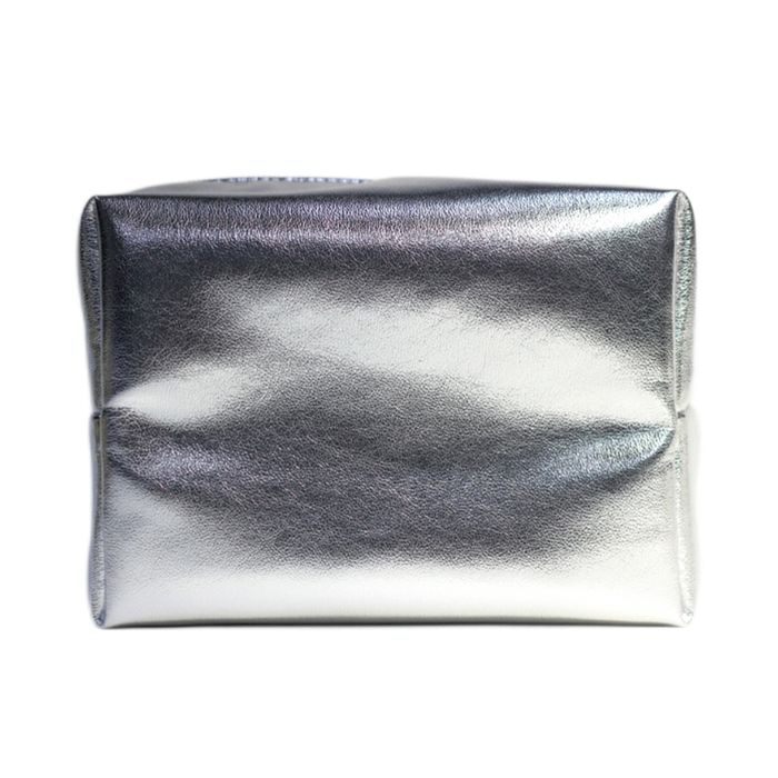 Metallic Synthetic Leather Cosmetic Bag