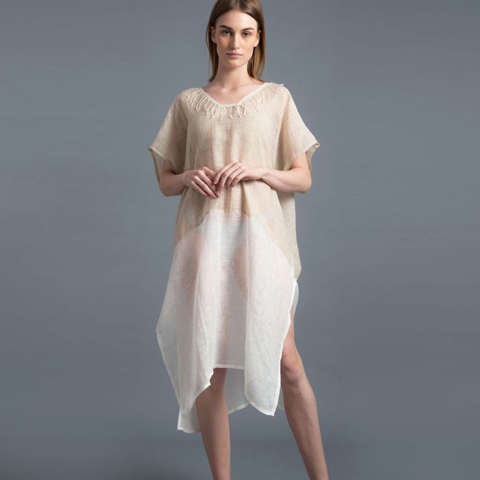 Handwoven Linen Kaftan