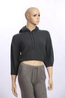 Hoodie Crop Designed Ribbed With Jogger