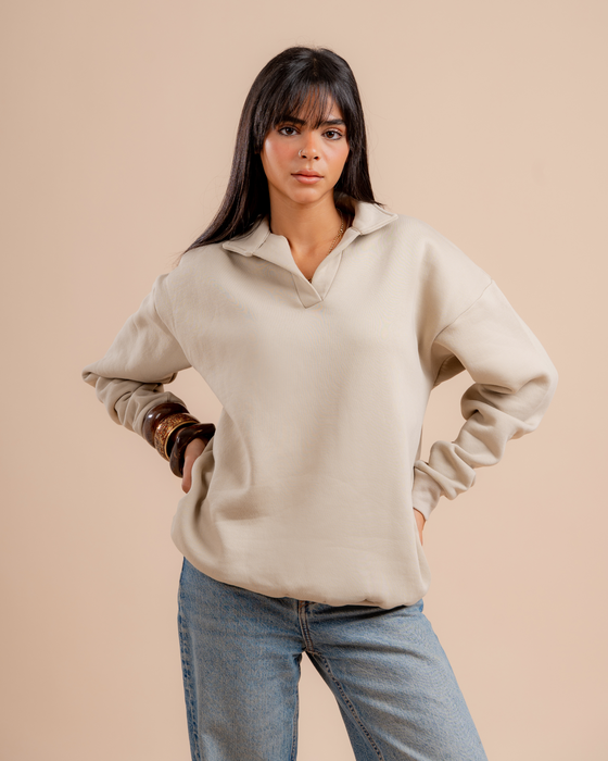 Unisex Collar Sweatshirt