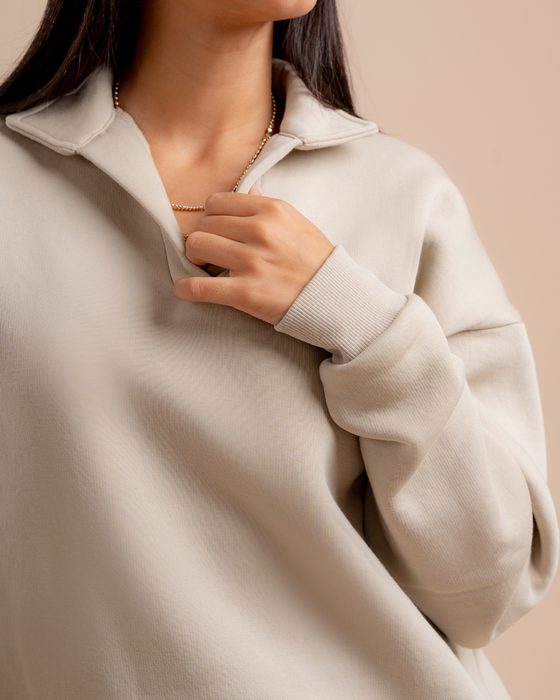 Unisex Collar Sweatshirt