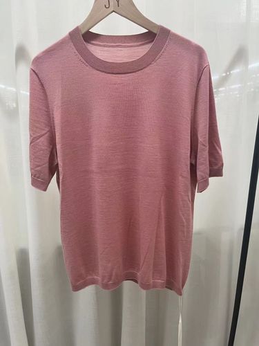 Extrafine merino wool RTW Garments(The whole garement) shortsleeves pullover