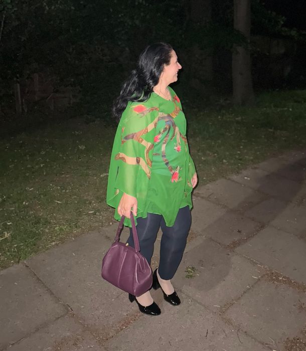 women's silk Cape