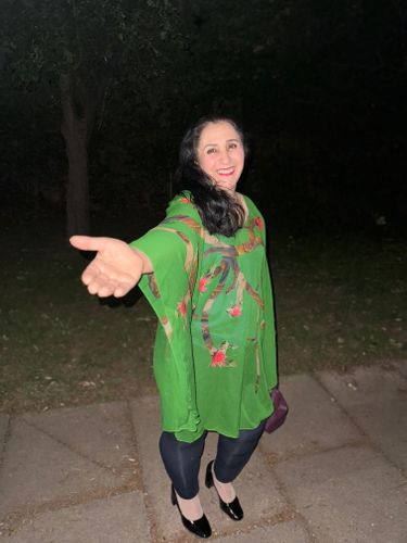 women's silk Cape