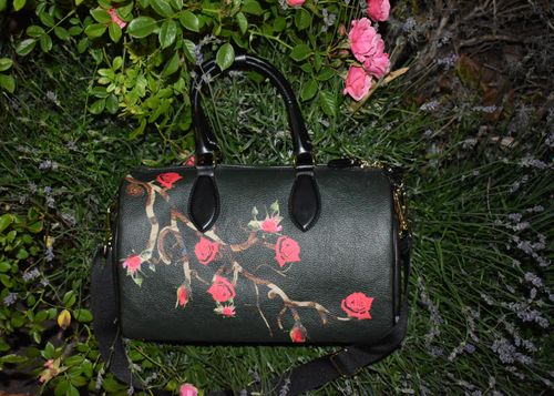 Nappa calf leather medium duffle bag
