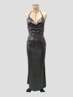 Sequin Twist Front Maxi Dress