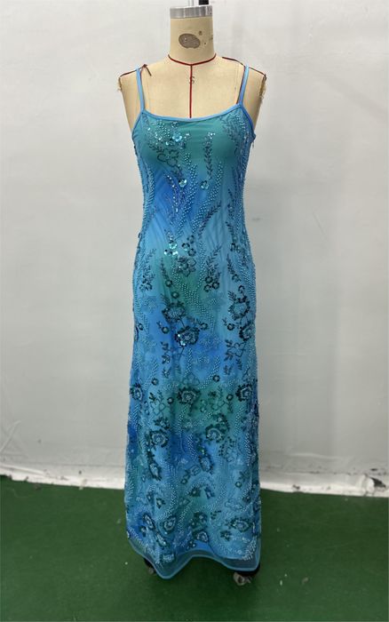 Embellished Sequins 3D Beads Dress