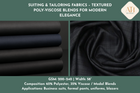 Suiting & Tailoring Fabrics – Textured Poly-Viscose Blends for Modern Elegance
