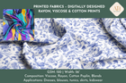 Printed Fabrics – Digitally Designed Rayon, Viscose & Cotton Prints