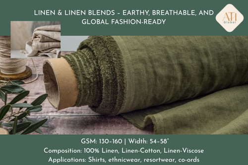 Linen & Linen Blends – Earthy, Breathable, and Global Fashion-Ready