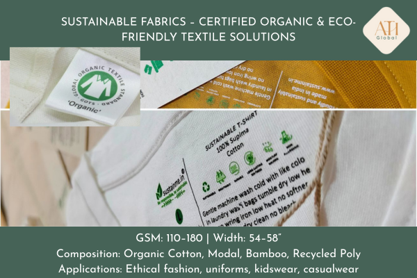 Sustainable Fabrics – Certified Organic & Eco-Friendly Textile Solutions