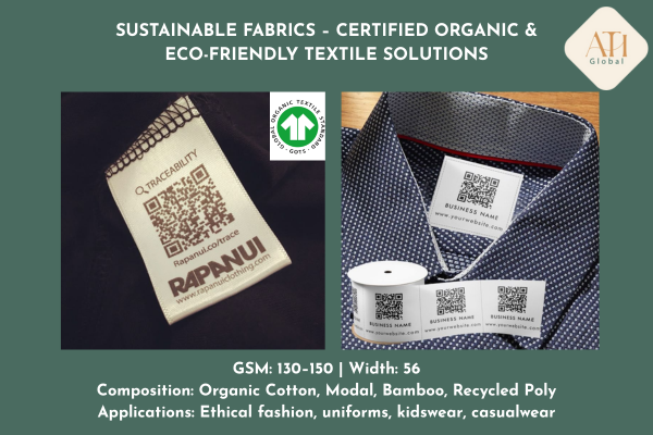 Sustainable Fabrics – Certified Organic & Eco-Friendly Textile Solutions