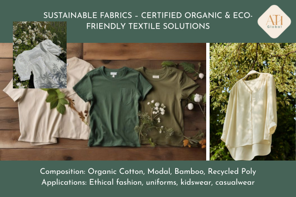 Sustainable Fabrics – Certified Organic & Eco-Friendly Textile Solutions