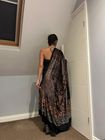 Ajrakh handcrafted velvet scarf