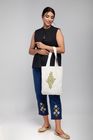 Hand Embroidered Tote Bag
