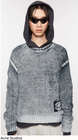Washed printed knitwear