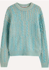 Washed printed knitwear