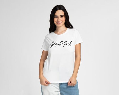 Women's Short Sleeve Embroidery T-Shirt