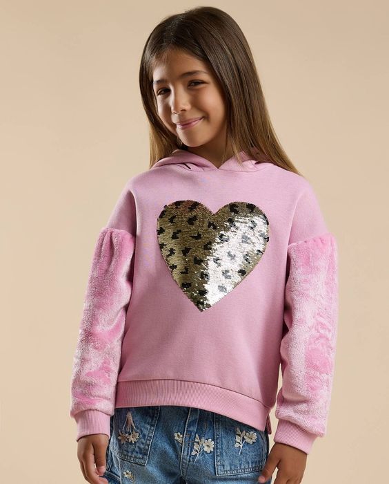 Kids Girl's Hooded Sweatshirt