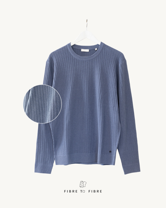 Recycled Knit with Post-Consumer Cotton Fibres