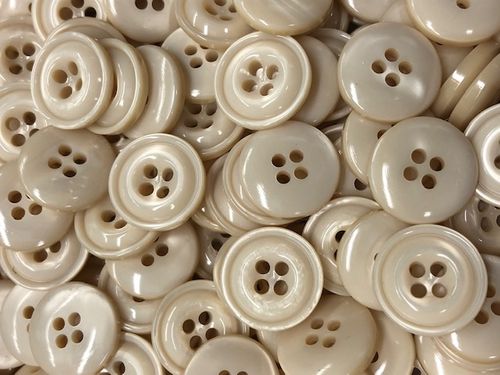 Casein buttons