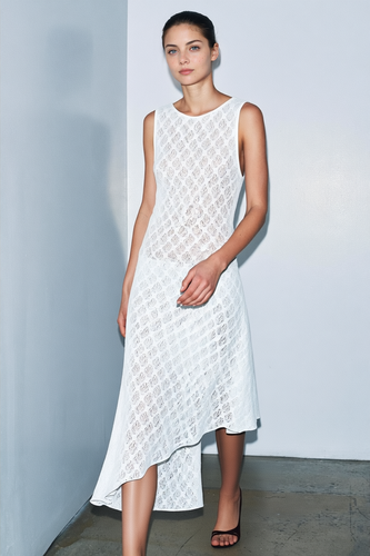 Ruched Sleeveless Maxi Dress