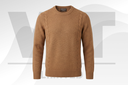 Cable Knit Crew Neck Sweater