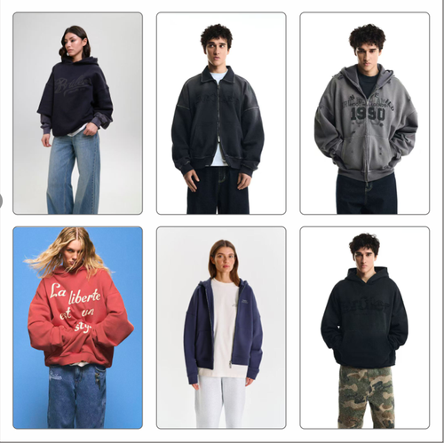 Unisex Streetwear Oversized Knit Hoodies and zip hoodies