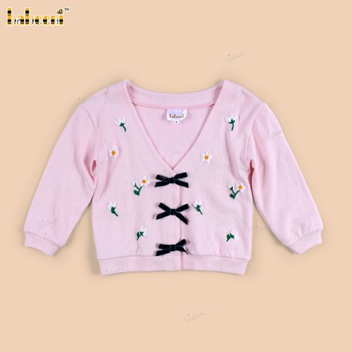 DR4574 – Floral Delight Girls’ Cardigan