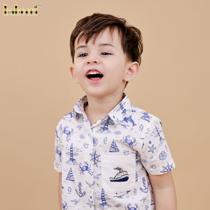 BC1441 – Nautical Sketch Shirt