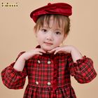 DR4512 – Scarlet Tartan Velvet Dress
