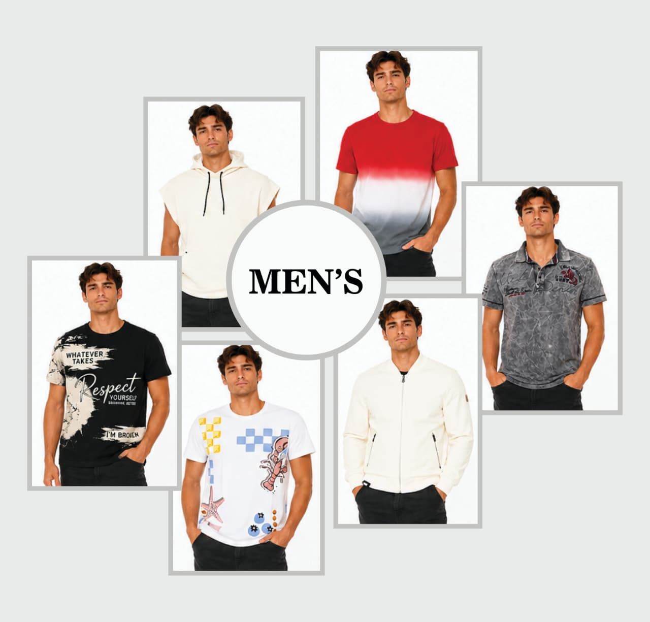 Product categories MENS/LADIES/KIDS