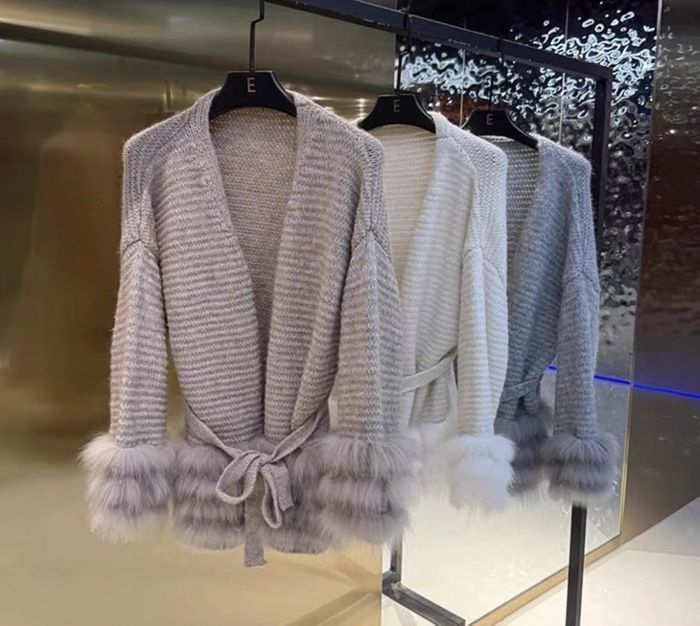 Woman's knitted cardigan