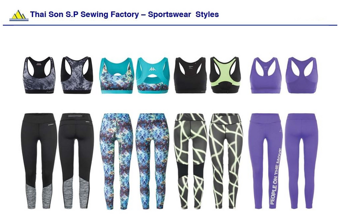 Sportswear made in Vietnam