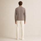 Merino Wool Polo Men Knitted Sweater